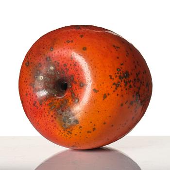 Hans Hedberg, a faience sculpture of an apple, Biot, France.