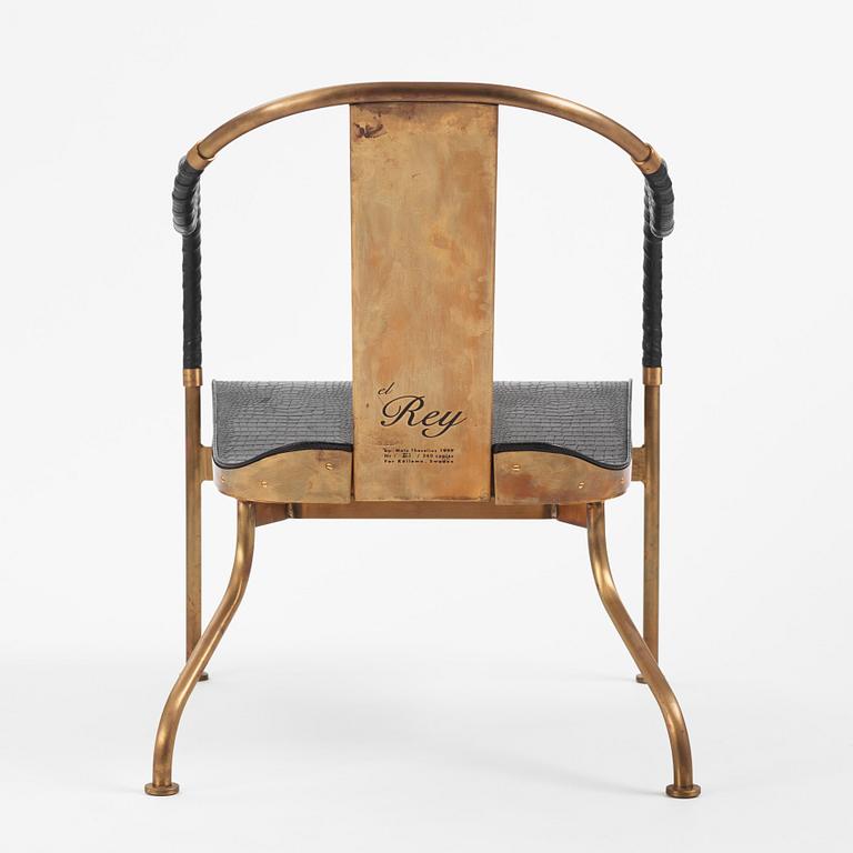 Mats Theselius, an "El Rey" armchair, ed. 275/360, Källemo, Värnamo post 1999.