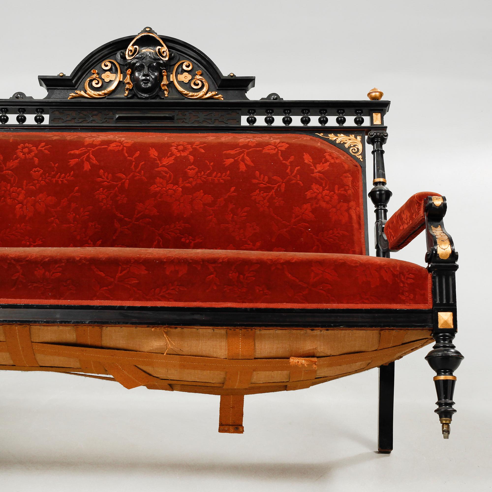 Nine items in Neo Renaissance style, late 19th century.