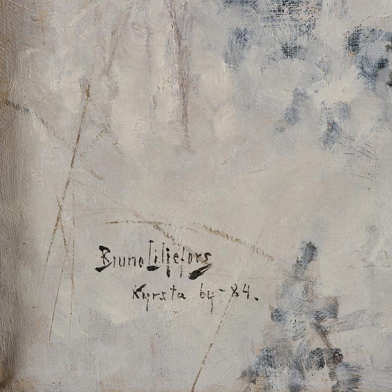 Bruno Liljefors, Fox in a winter landscape.