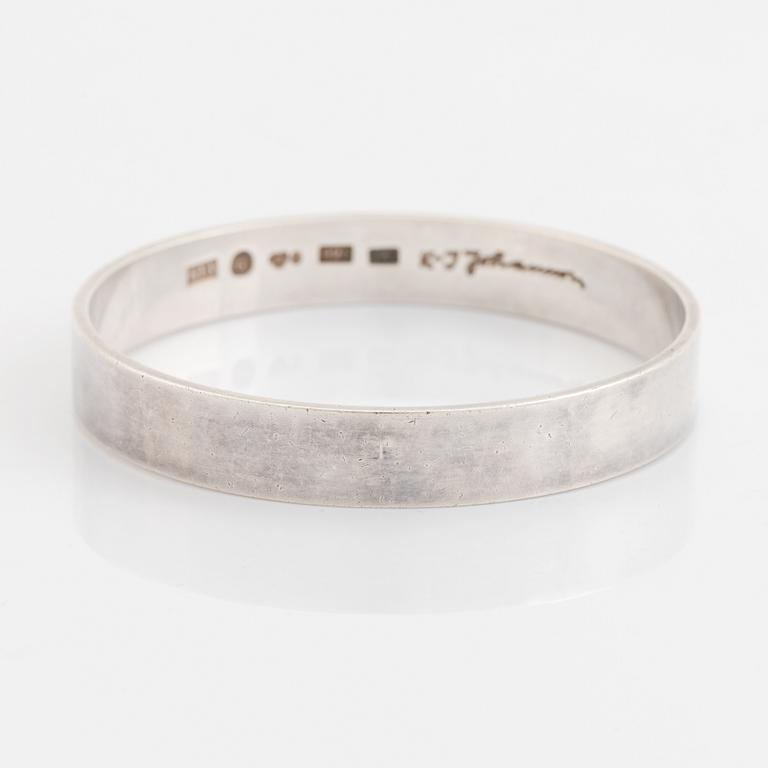 Karl-Ingemar Johansson armring silver.