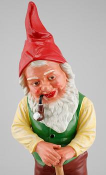 Gnome in terracotta from Gräfenroda Germany, second half of 20th century.