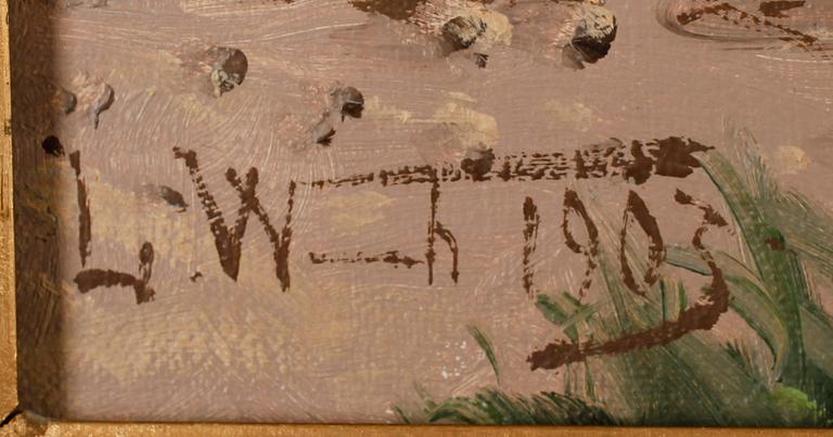 LEONARD WIEDH, monogramsign och dat 1903, olja på duk.
