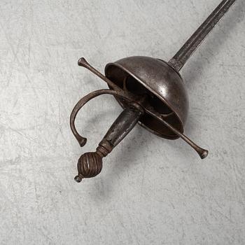 A Spanish cup-hilted rapier, probably 19th Century.