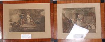 GRAFISKA BLAD, 4 st. England 1800-tal.