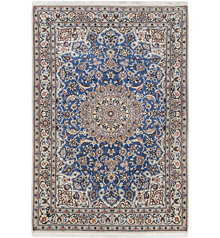 Matta, Nain, part silk, ca. 190 x 118 cm.