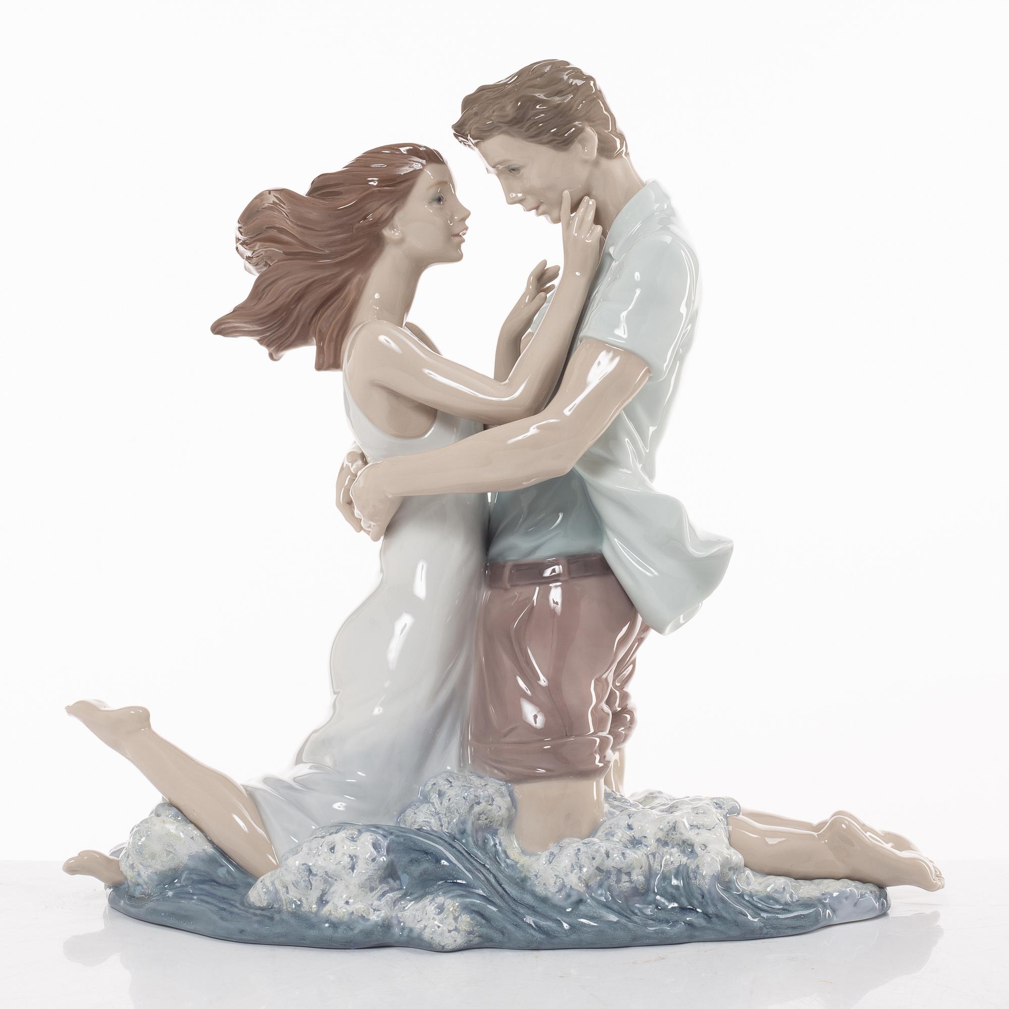 Juan Ignacio Aliena, figurine, "The thrill of love", Lladró, Spain.