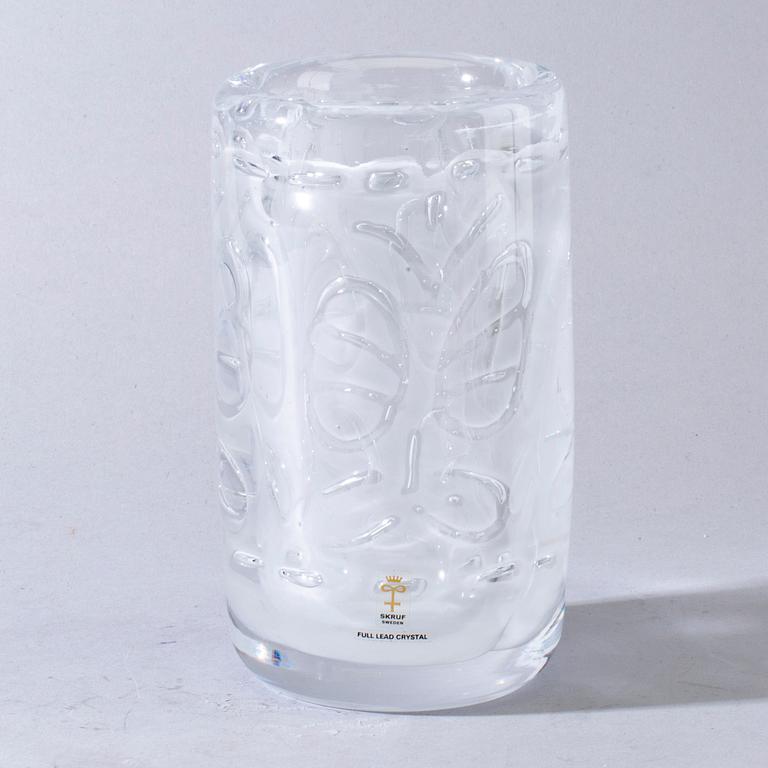 Bengt Edenfalk, a signed Skruf glass vase.