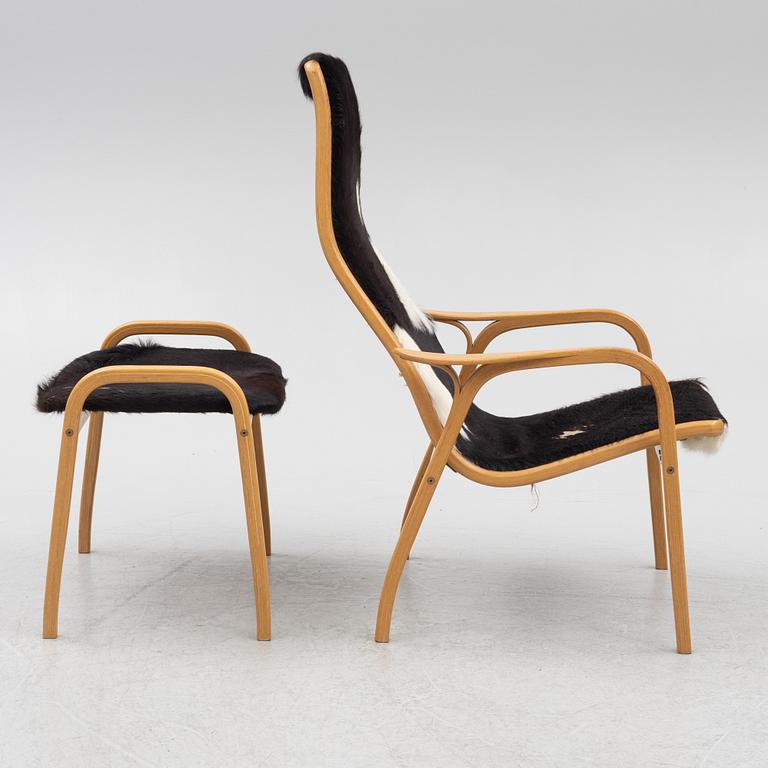 Yngve Ekström, an armchair with footstool, Lamino, Swedese.
