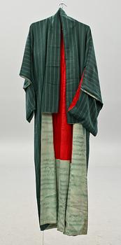 KIMONO, 2 st, och ROCK, sk Changshan, Kina, omkring 1900.