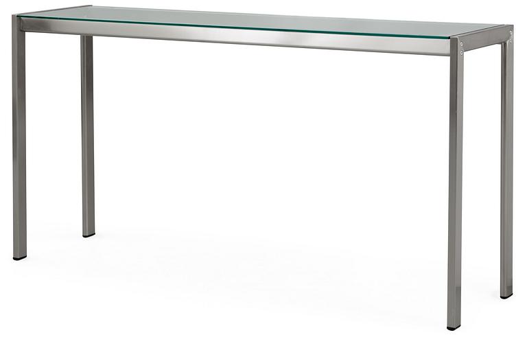 A Gae Aulenti steel and glass sideboard 'Appia', Zanotta, Italy.