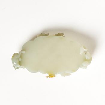 A Chinese nephrite brush washer, 20th century.