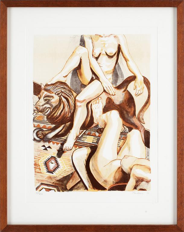 PHILIP PEARLSTEIN, färglitografi, signerad och numrerad 235/250, daterad -03.