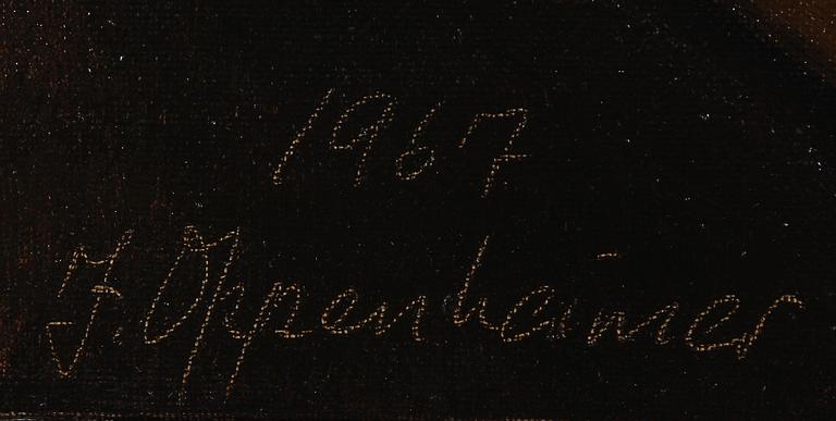 JOHNNY OPPENHEIMER, olja på duk. Sign och dat 1967.