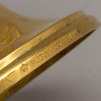 A  brass candelabrum "Mistel", designed by Bror Johansson for Skultuna. Second half of the 20th century.