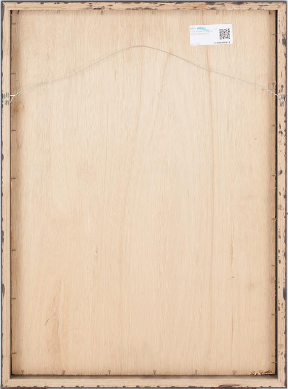 PAUL DAVIAUD, olja på pannå. Signerad.