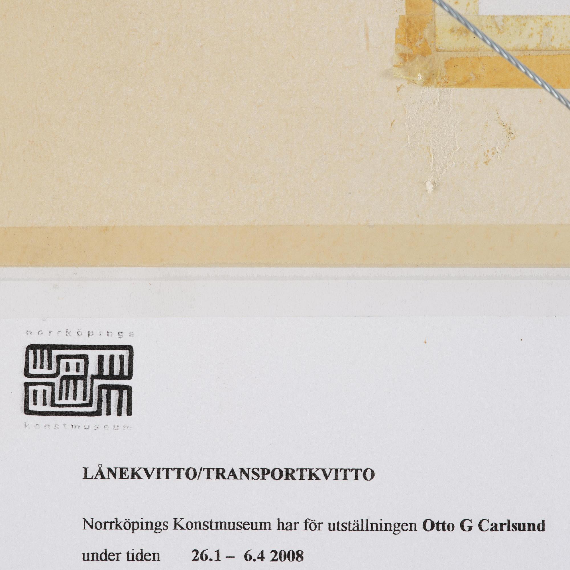 Otto G Carlsund, "Komposition".