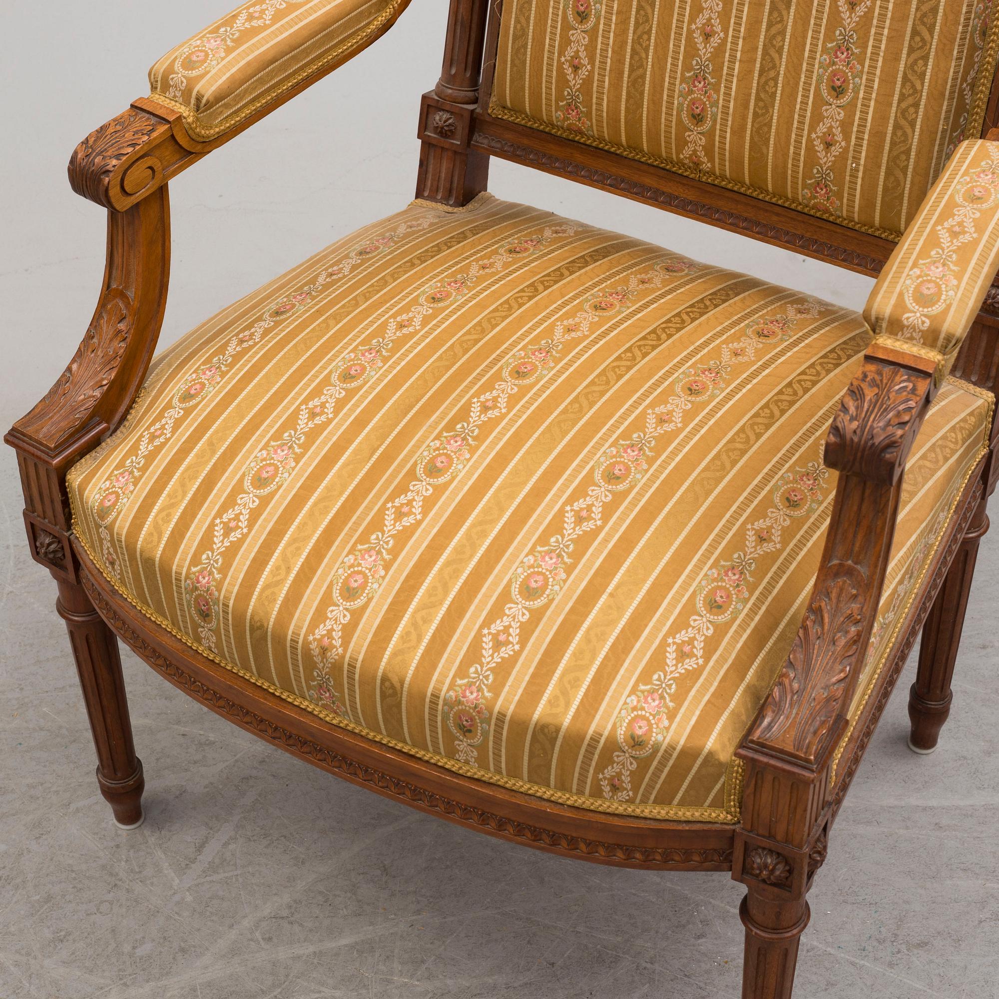 An early 20th century armchair.