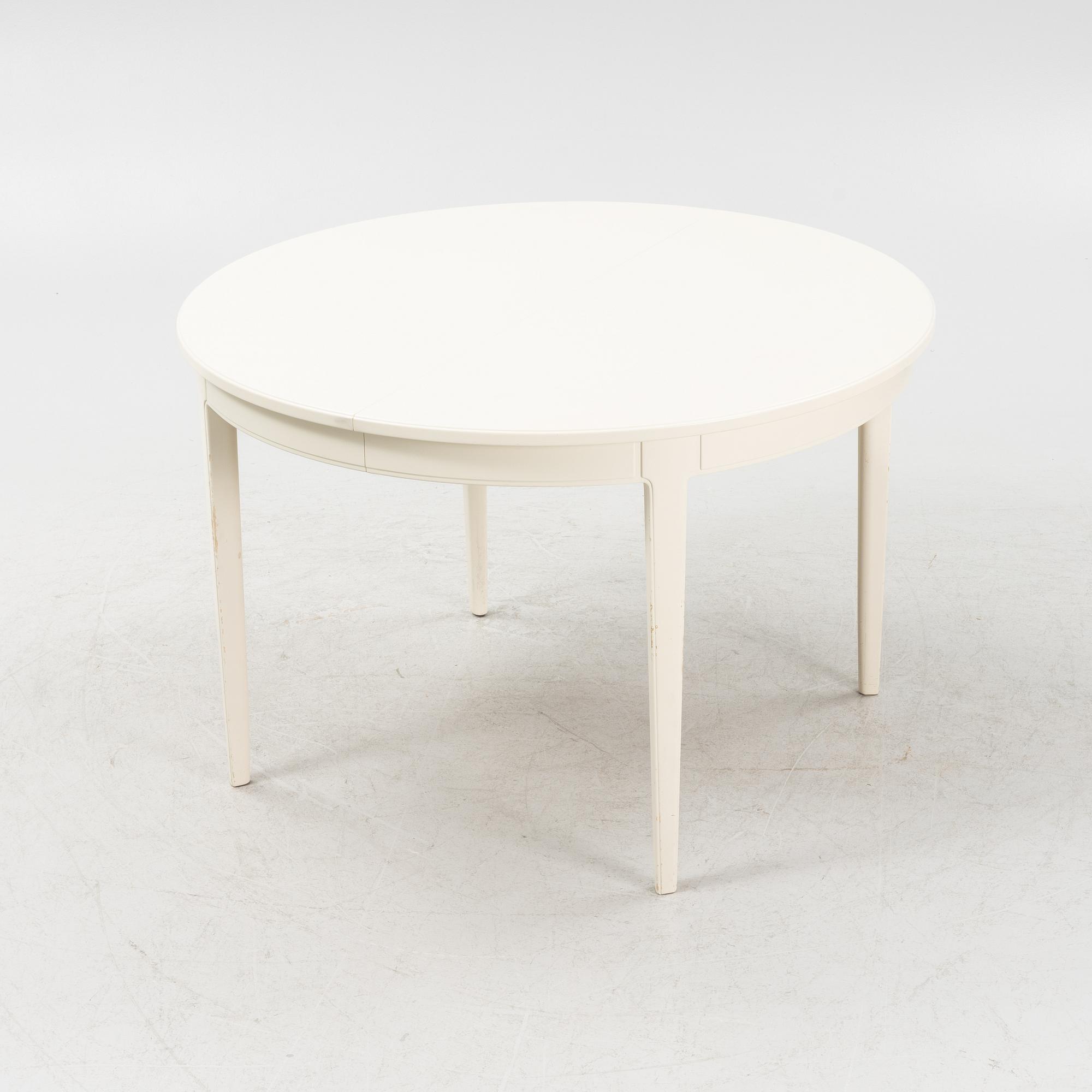 Carl Malmsten, a dining table with four chairs, 'Herrgården', Bodafors, second half of the 20th century.
