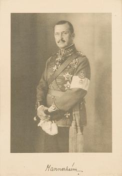 Mannerheim, tryckbild i ram.