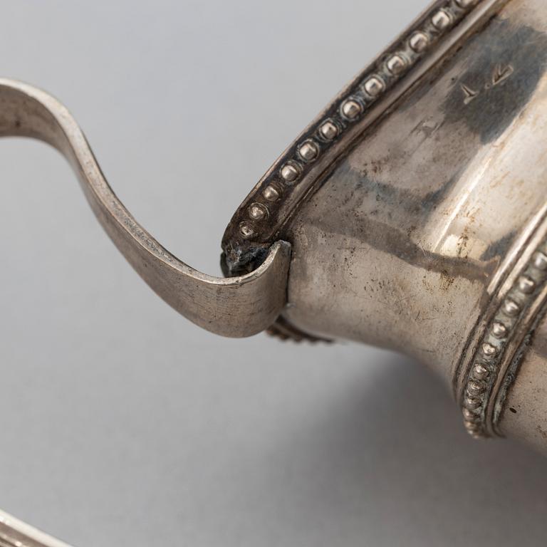 Lorenz Georg Weis, a silver sauce jug, Norrköping Sweden, 1791.