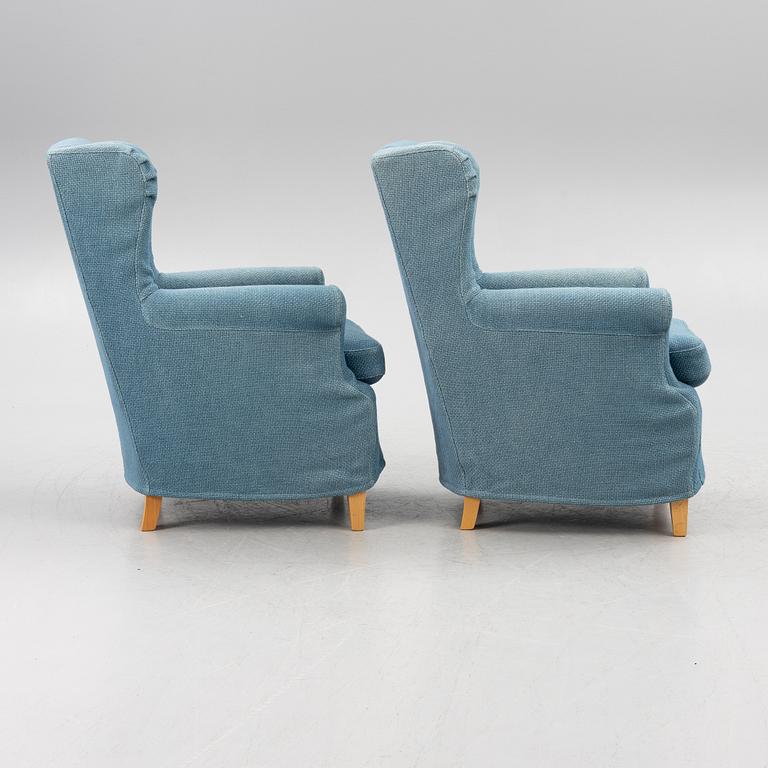 Armchairs, a pair, contemporary manufacture.
