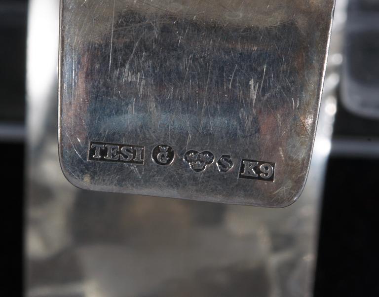 ARMBAND, 2 st, bla silver 1960.