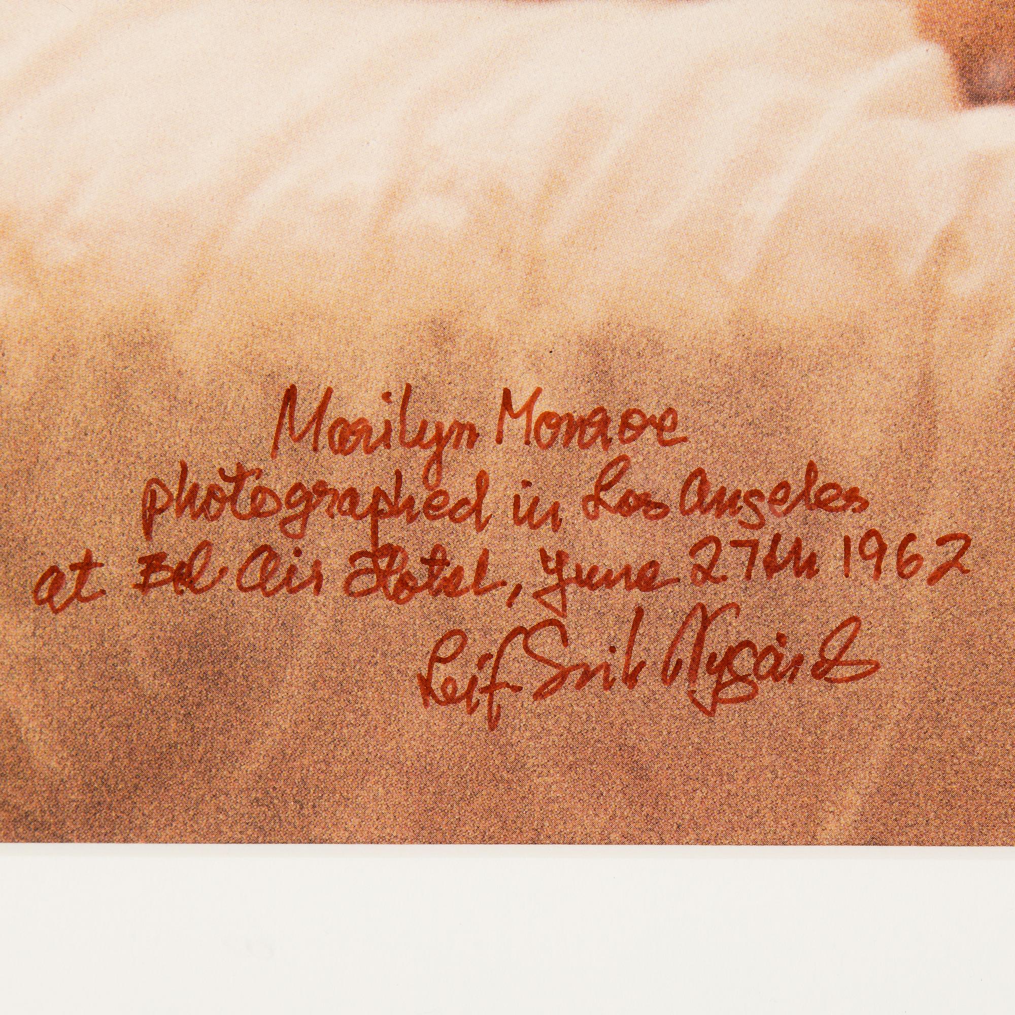 LEIF-ERIK NYGÅRDS, offsettryck, "Marilyn Monroe", signerad.