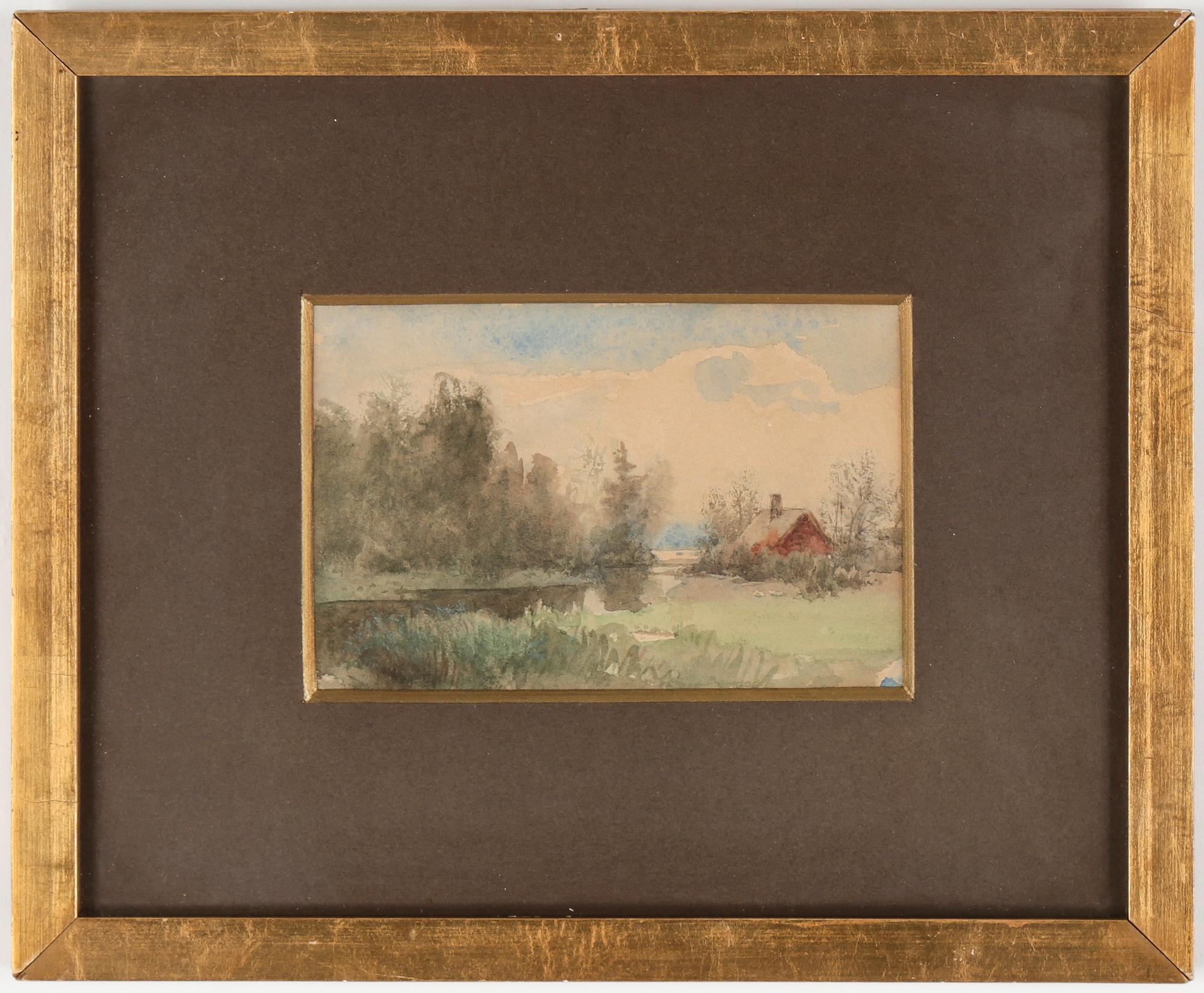 AUGUST MALMSTRÖM, tillskriven, akvarell.