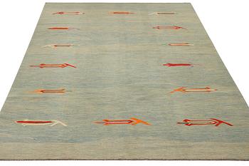 A Afghan Kelim carpet, c. 302 x 243 cm.