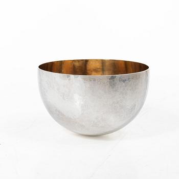 Wolfgang Gessl, two parcel-gilt sterling silver bowls, Stockholm 2009 and 2016.