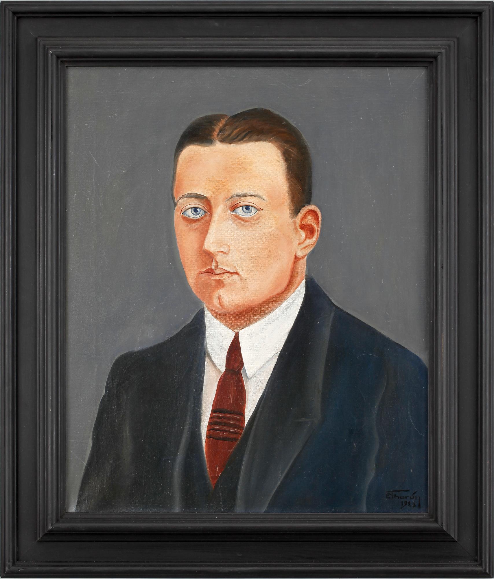 ESAIAS THORÉN, olja på duk. Sign o otydl dat.
