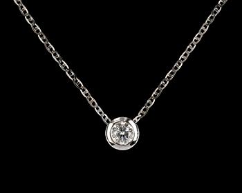 809. PENDANT, brilliant cut diamond, app. 0.60 cts  app H/SI.