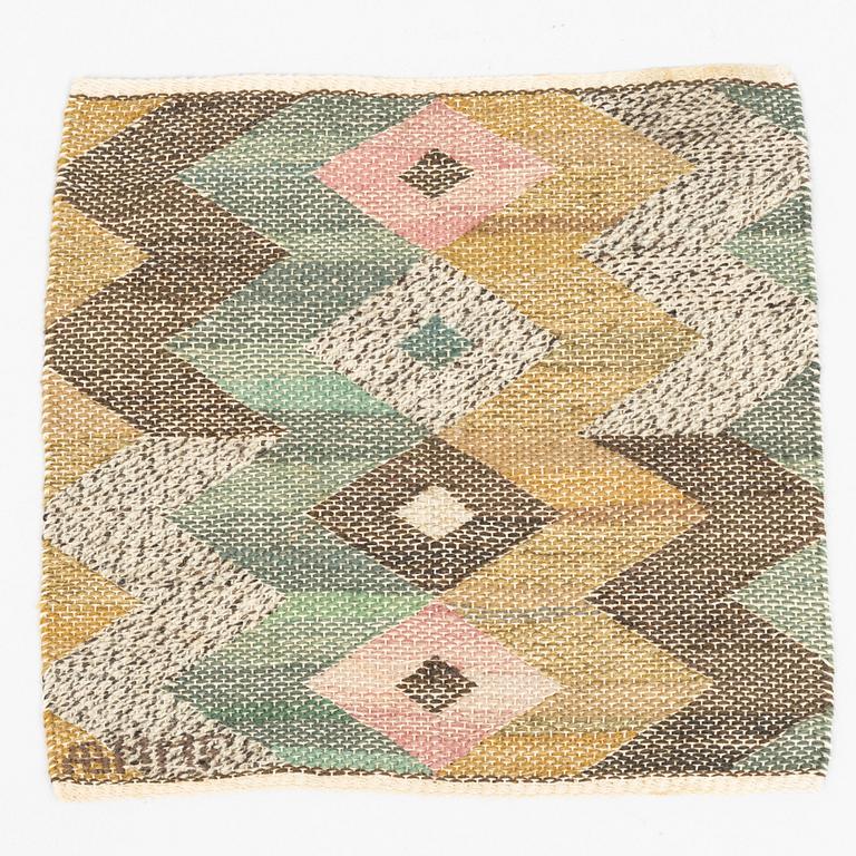 A Märta Måås-Fjetterström "Gråviggen" textile, marked AB MMF.