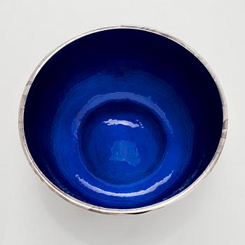 A sterling silver and enamel bowl, maker's mark of A. Tillander, Turku 2005.