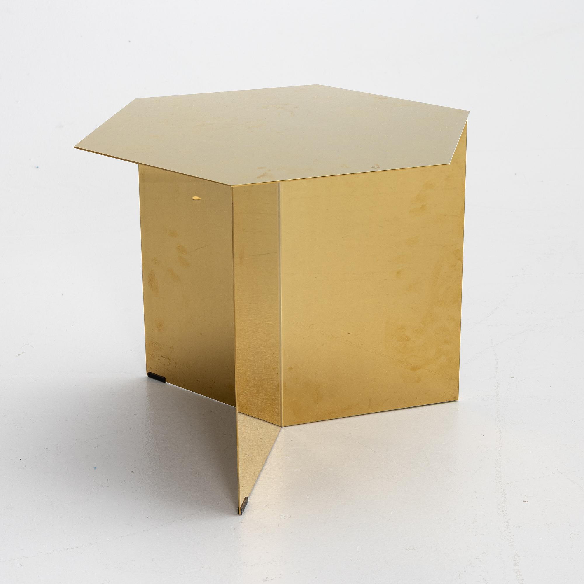 A 'Slit Table Round' side table, Hay, Denmark.