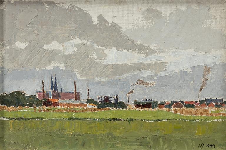 Lars Erik Falk, "Uppsala från söder".