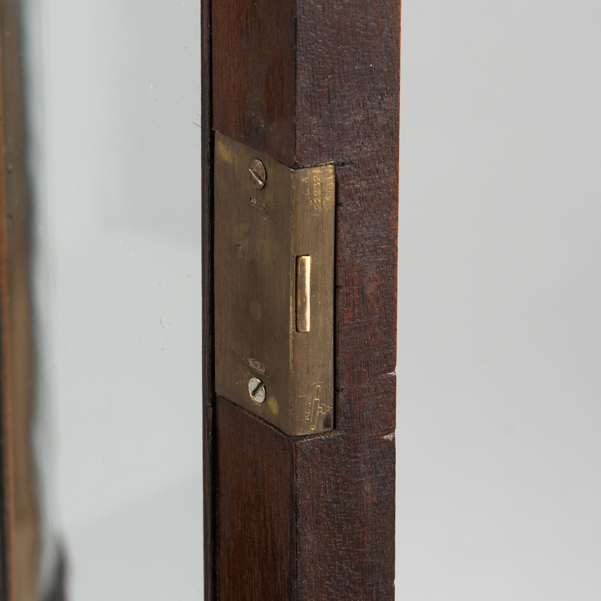 A 20th century English display cabinet.