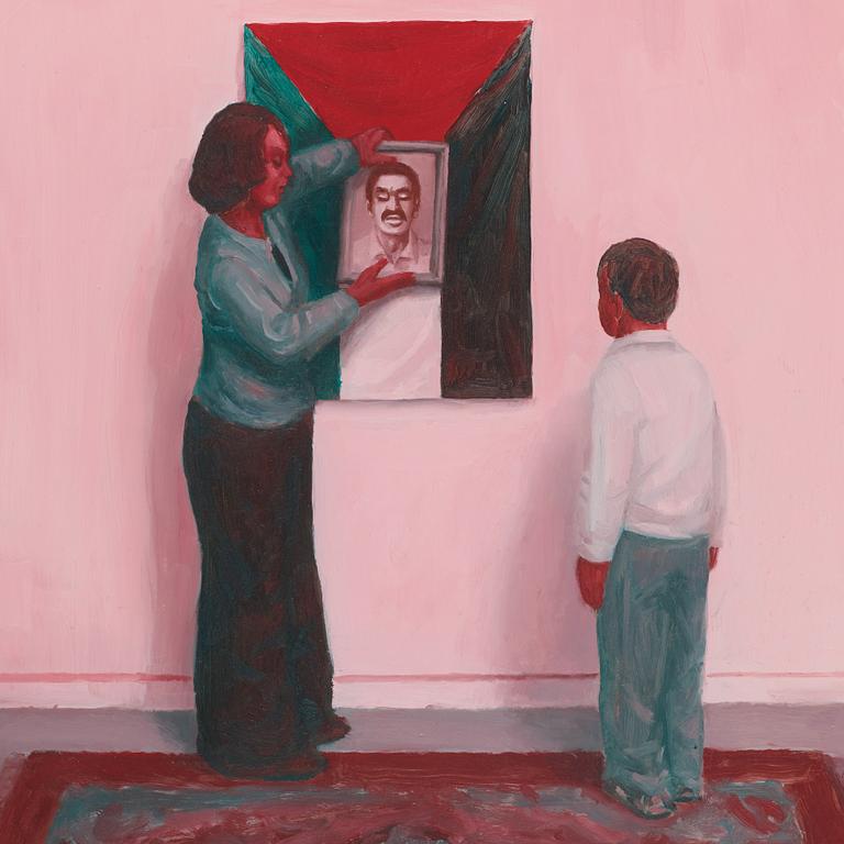 Yngve Rådberg, oil on acrylic glass signed Yngve Rådberg and dated 2004 verso.
