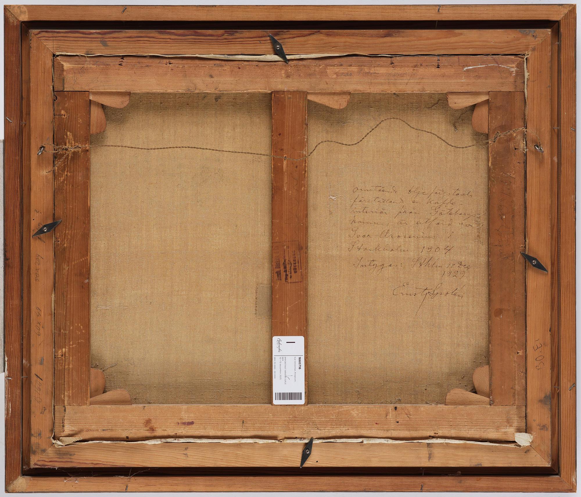 Ivar Arosenius, Café interior.