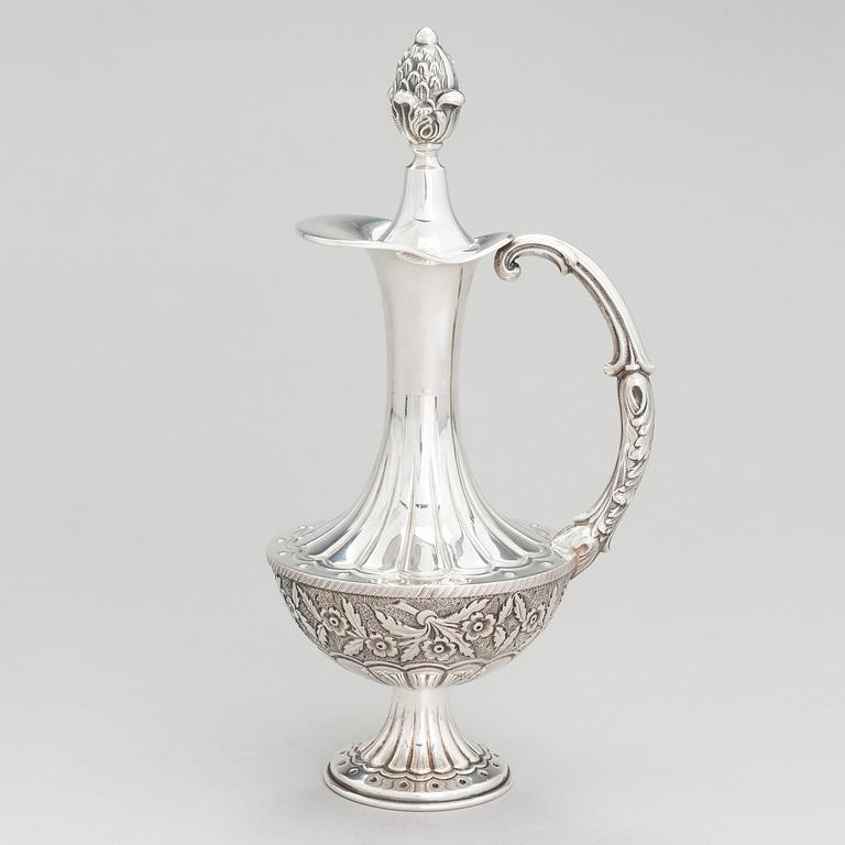 A silver wine pitcher, Finnish control marks, Helsinki 1977.