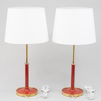 Josef Frank, a pair of model G 2466 table lamps, Firma Svenskt Tenn.