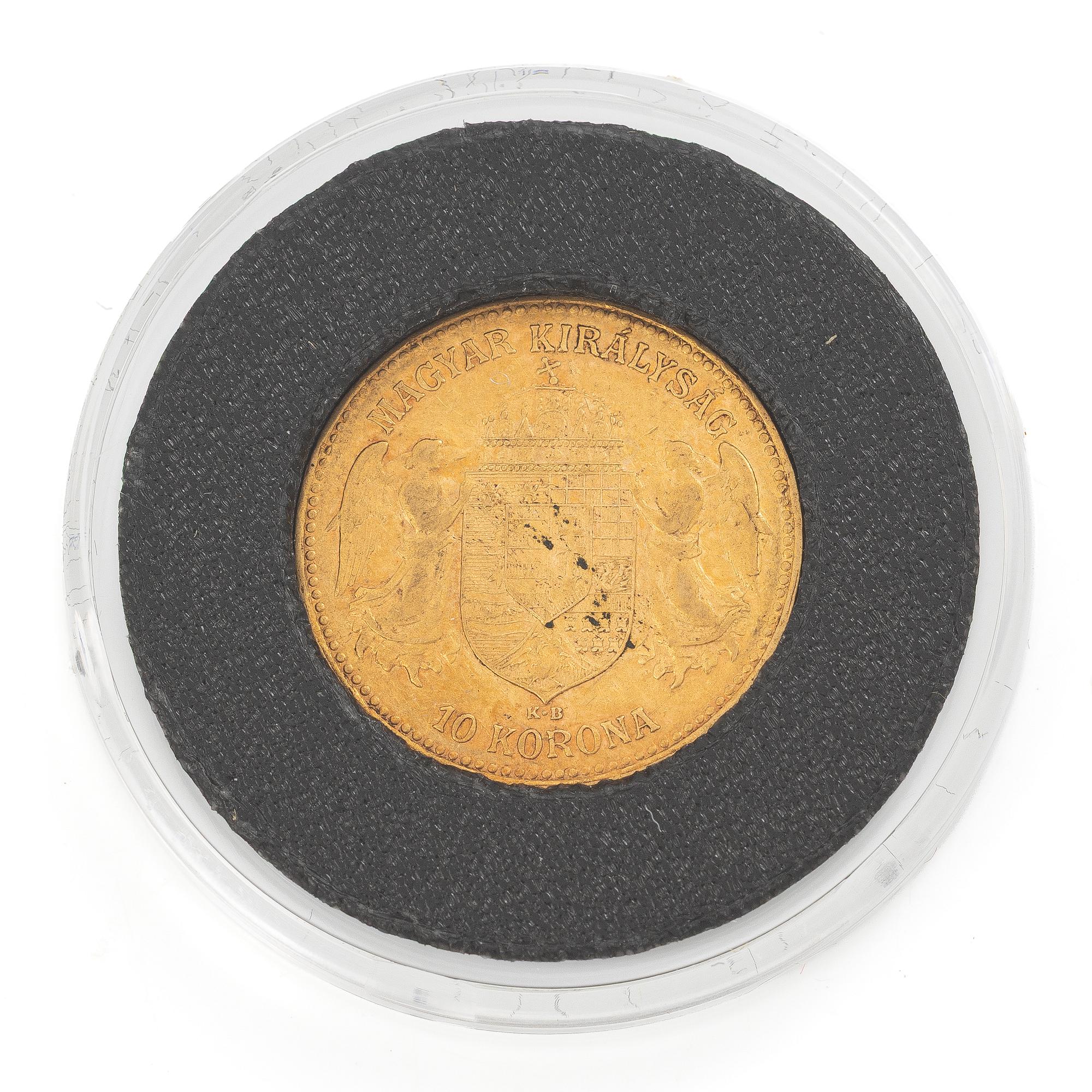 Guldmynt, Ungern, Franz Josef, 10 Korona, 1906.