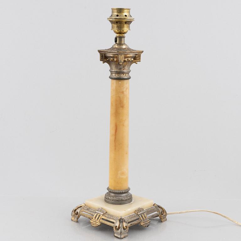 An Empire style table lamp, first half of the 20th century.