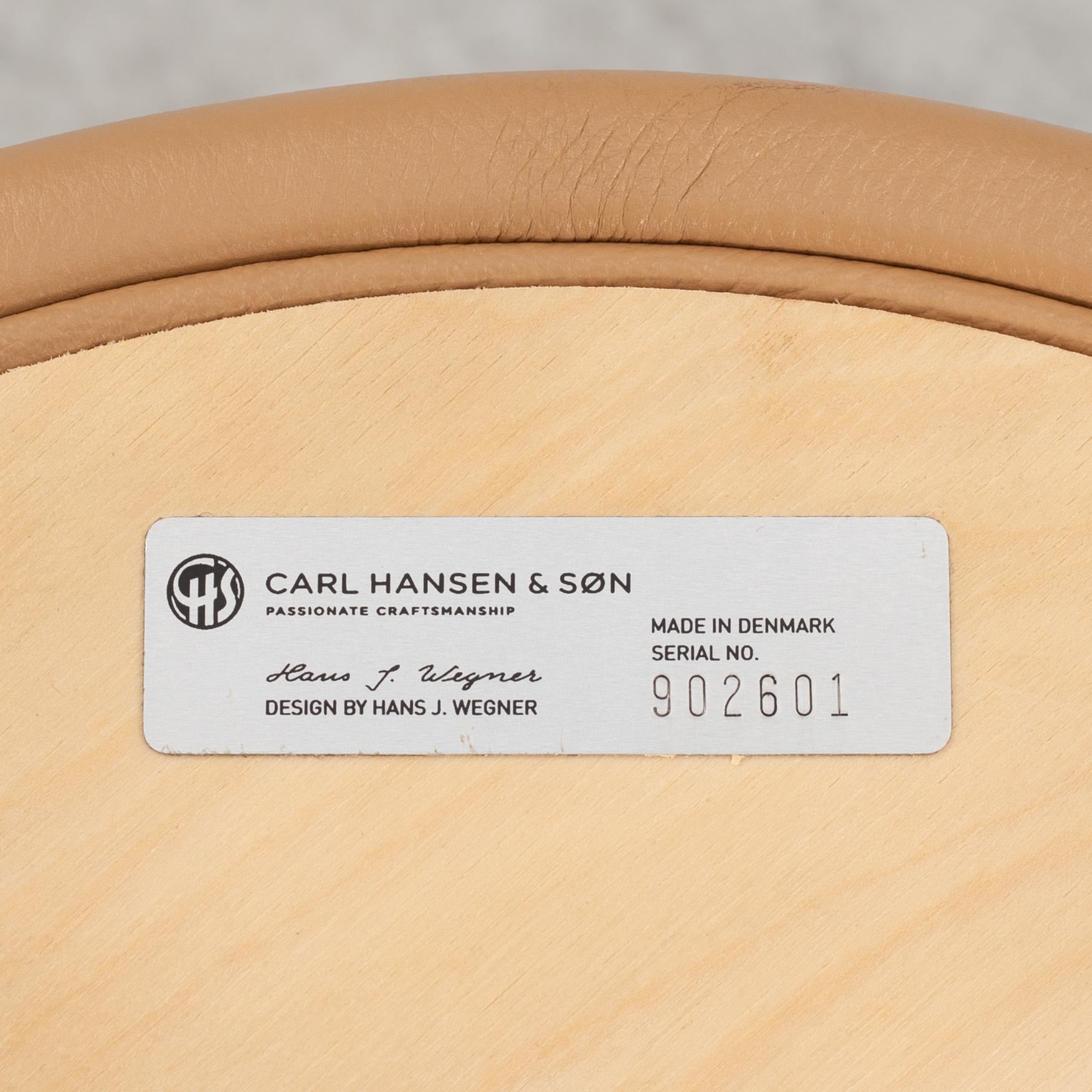 Hans J. Wegner, barstolar, ett par, "CH56", Carl Hansen & Son, Danmark, 2000-tal.
