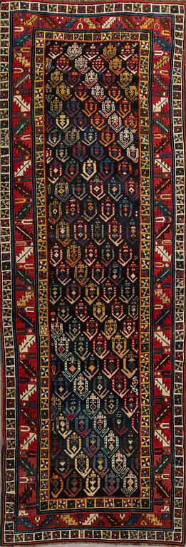 A Caucasian semiantique runner ca 282 x 106 cm.