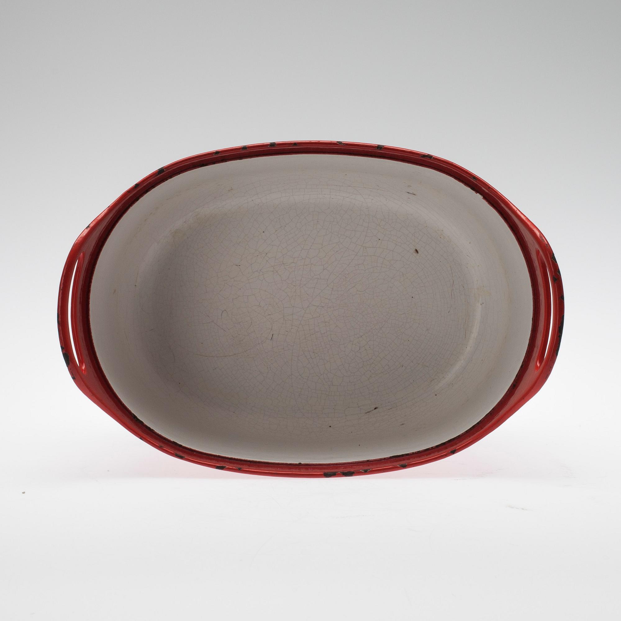 GRYTA MED LOCK, emaljerat gjutjärn, Timo Sarpaneva för Rosenlew, formgiven 1960.