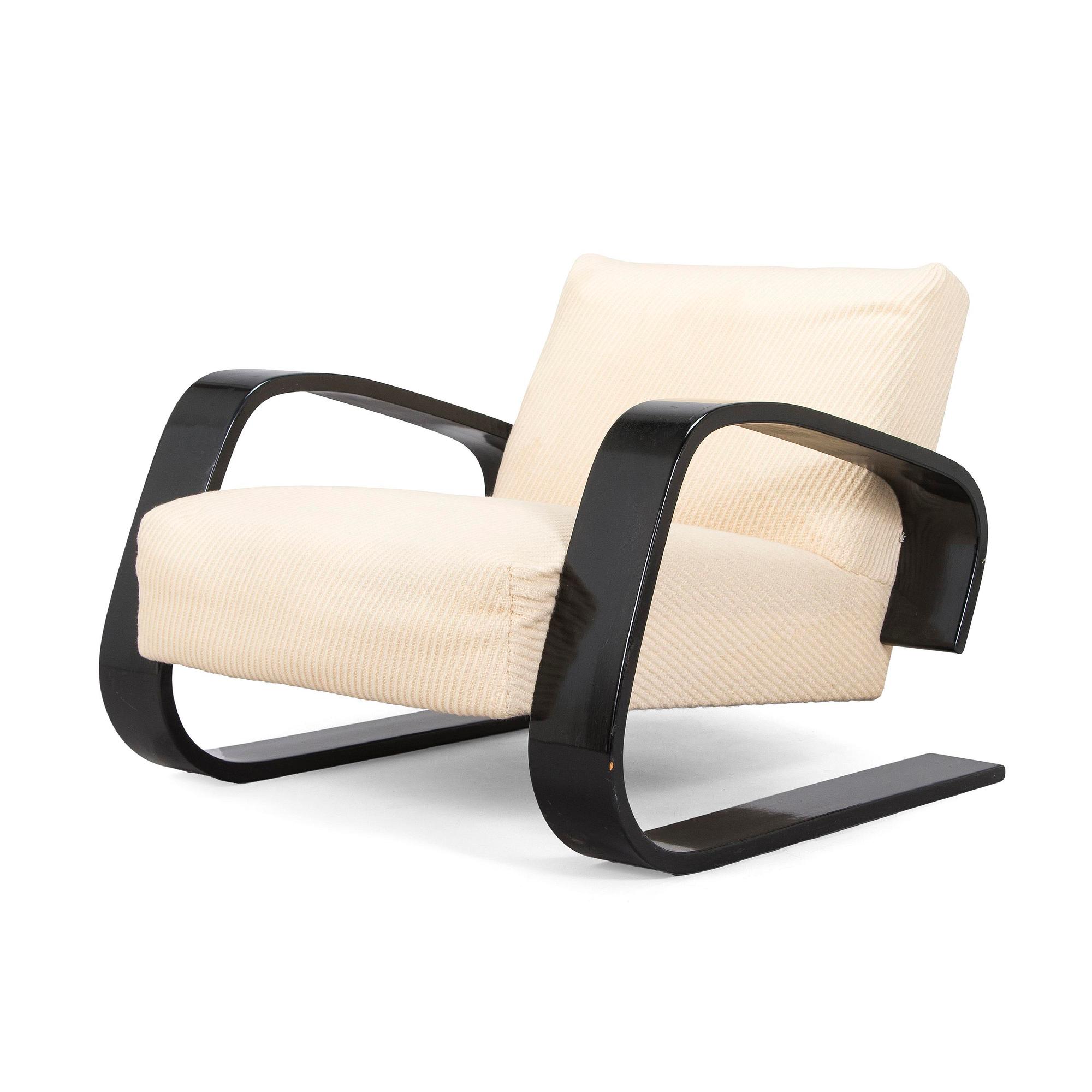 Alvar Aalto, fåtölj, "Tank chair" modell 400, Artek, 1970-tal.