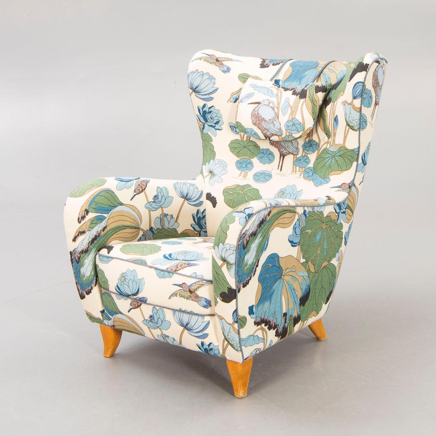 Olle Sjögren, a model 800, easy chair, OH Sjögren 1940-50s armchair.