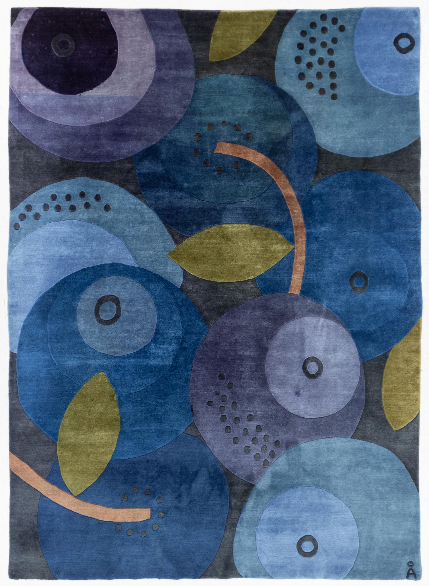 Anna-Johanna Ångström, a 'Blåbär' carpet, Axeco, c. 280 x 200 cm.